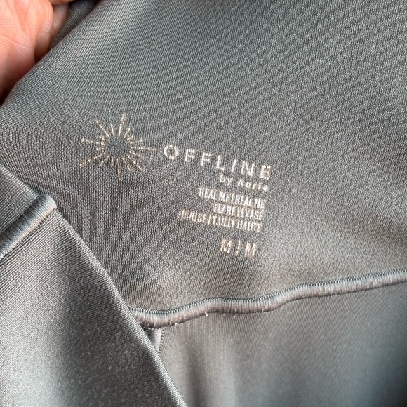 Offline by Aerie Real High Rise Flare Crossover Size M Green - Picture 8 of 8